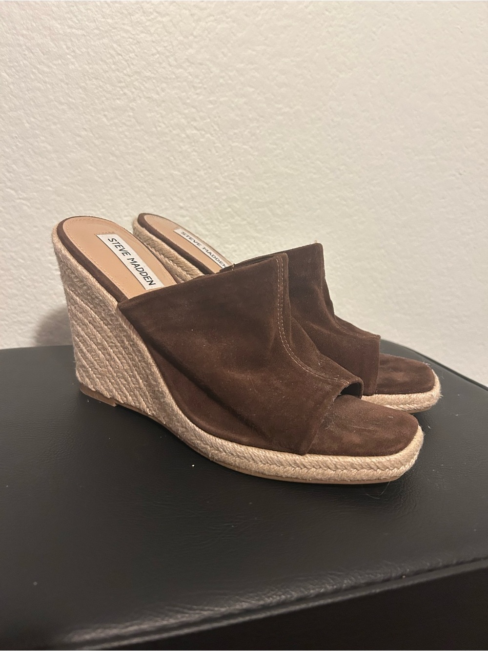 Steve Madden Brown Urge Wedge Sandal Women's Size 9.5